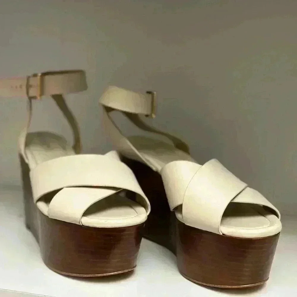 White Michael kors platforms